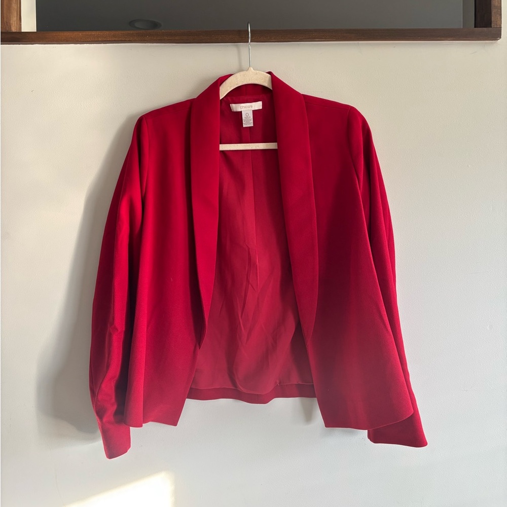 Chico's Vibrant Red Blazer